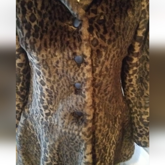 Free People Leopard Faux Fur Coat - Picture 4 of 16